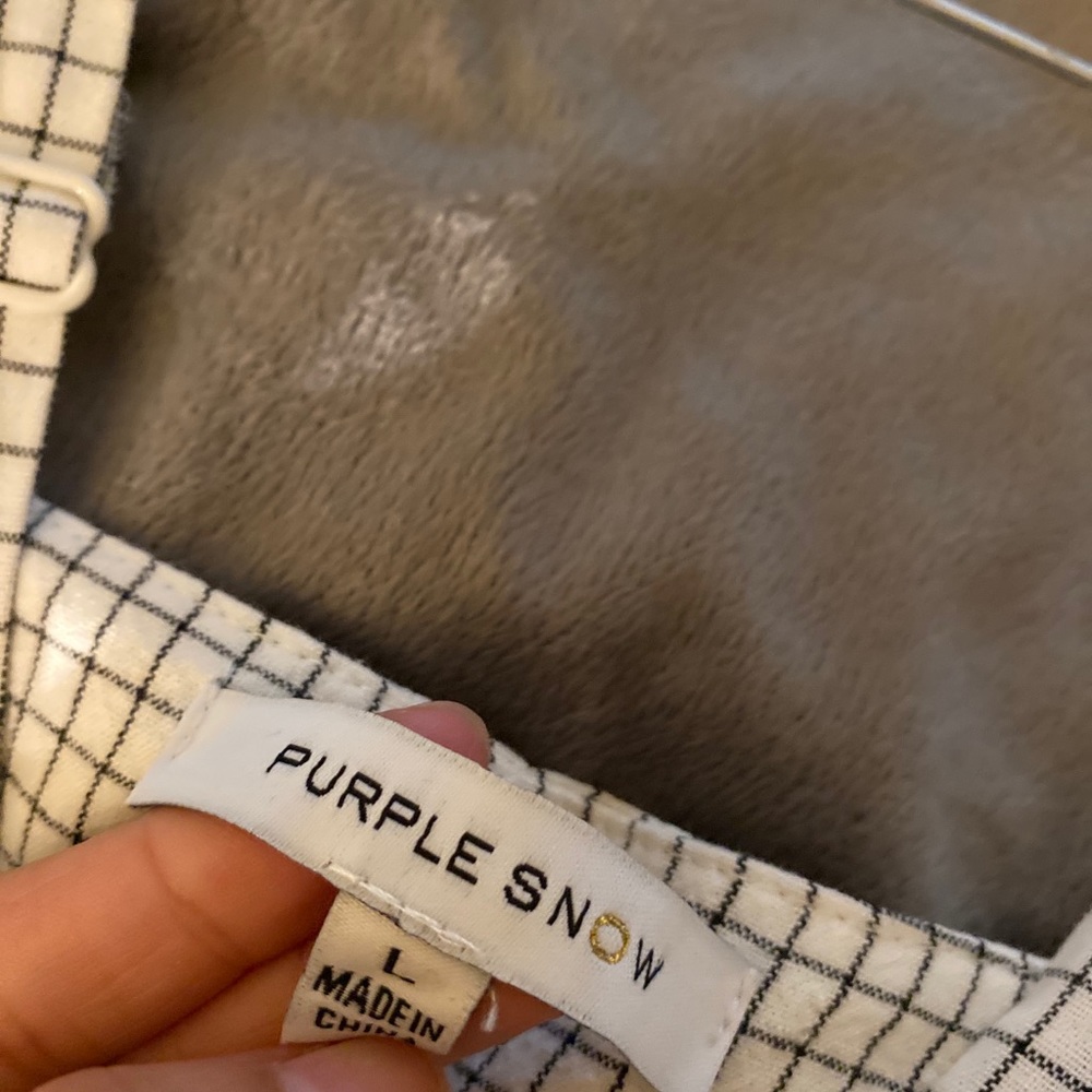 Dress checkered overalls